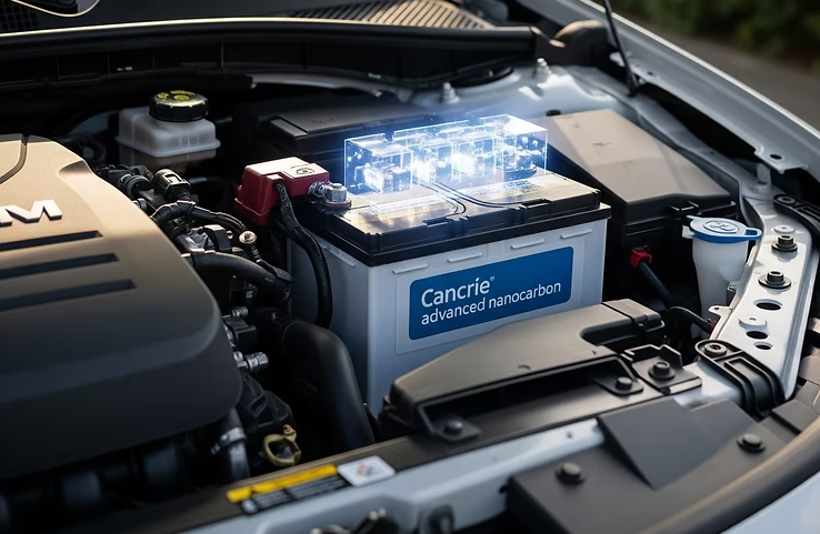 Enhancing Automotive Lead-Acid Battery Performance with ‘Cancrie’ Nanocarbon